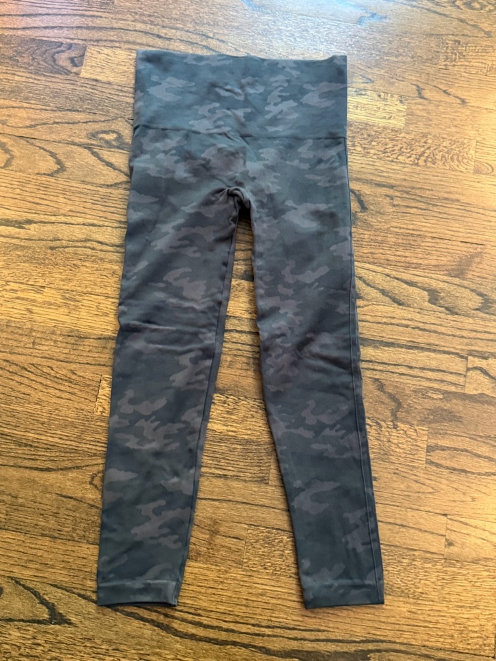 SPANX Camo High-Waist Leggings - Black, Gray
